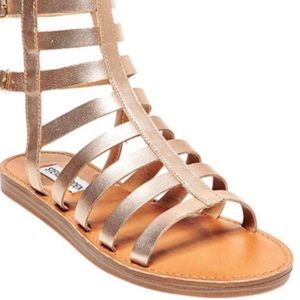 Steve Madden Gold Gladiator Sandals